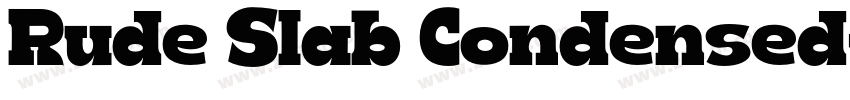 Rude Slab Condensed字体转换